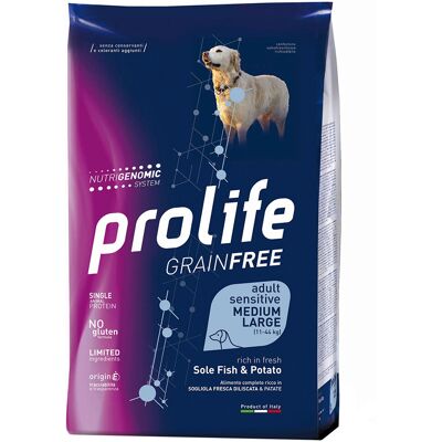 10kg Vis & Aardappelen Adult M/L Graanvrij Prolife Droog Hondenvoer 10kg Vis & Aardappelen Adult M/L Graanvrij Prolife Droog Hondenvoer