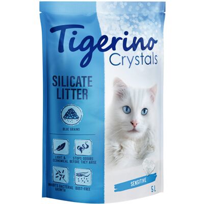 3x 5L Blue/Blauw Tigerino Crystals Sensitive Fun Kattenbakvulling Silicaat 3x 5L Blue/Blauw Tigerino Crystals Sensitive Fun Kattenbakvulling Silicaat