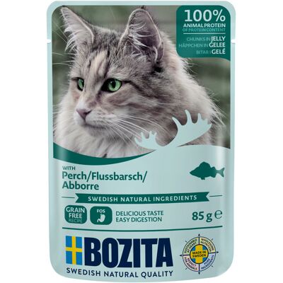 12x85g Stukjes in Gelei Pouch Rivierbaars Bozita Kattenvoer 12x85g Stukjes in Gelei Pouch Rivierbaars Bozita Kattenvoer