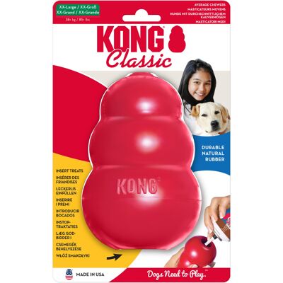 Maat XXL KONG Classic Rood ca. 15cm Hondenspeelgoed Maat XXL KONG Classic Rood ca. 15cm Hondenspeelgoed