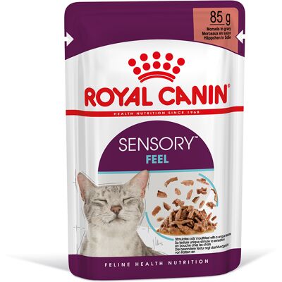 12x 85g Royal Canin Sensory Feel in Saus Nat Kattenvoer 12x 85g Royal Canin Sensory Feel in Saus Nat Kattenvoer