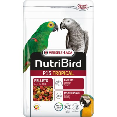 Versele Laga NutriBird 3kg Nutribird P15 Tropical Versele-Laga Papegaaienvoer Versele Laga NutriBird 3kg Nutribird P15 Tropical Versele-Laga Papegaaienvoer