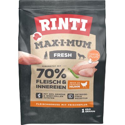 RINTI Max-i-mum Kip Hondenvoer - Voordeelpakket: 7 x 1 kg RINTI Max-i-mum Kip Hondenvoer - Voordeelpakket: 7 x 1 kg