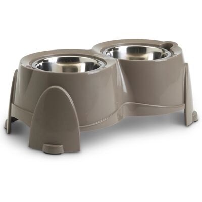 2x 850ml Hoogte 18,5 cm Savic Ergo Feeder Hondenbar Lichtgrijs 2x 850ml Hoogte 18,5 cm Savic Ergo Feeder Hondenbar Lichtgrijs