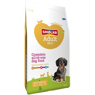 Smolke 12kg Adult Mini Daily Balance Smølke Hondenvoer Smolke 12kg Adult Mini Daily Balance Smølke Hondenvoer