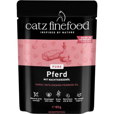 catz finefood Pure Pouch 8 x 85 g - No.123 Paard (8 x 85 g) catz finefood Pure Pouch 8 x 85 g - No.123 Paard (8 x 85 g)