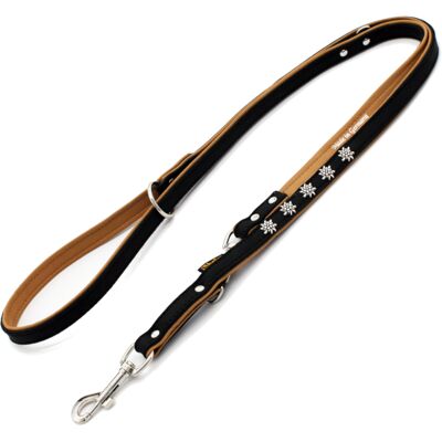 Heim Showlijn Edelweiß L200cmxB18mm zwart/beige Hond Heim Showlijn Edelweiß L200cmxB18mm zwart/beige Hond