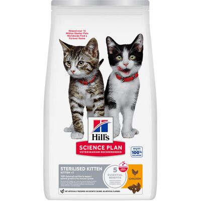 1,5kg Sterilised Kitten Kup Hill's Science Plan Kattenvoer droog 1,5kg Sterilised Kitten Kup Hill's Science Plan Kattenvoer droog
