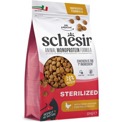 Schesir Sterilized & Light met kip - Voordeelpakket: 3 x 1,5 kg Schesir Sterilized & Light met kip - Voordeelpakket: 3 x 1,5 kg