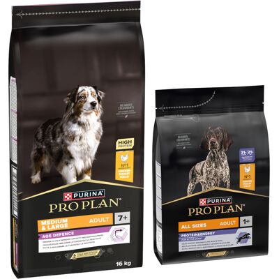 Pro Plan 16 kg ProPlan droogvoer voor honden + 3 kg ProPlan droogvoer voor honden gratis! - Medium & Large Adult 7+ Age Defence 16 kg Pro Plan 16 kg ProPlan droogvoer voor honden + 3 kg ProPlan droogvoer voor honden gratis! - Medium & Large Adult 7+ Age Defence 16 kg