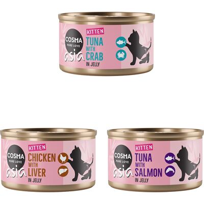 Megapack Cosma Asia Kitten in Jelly 24 x 85 g Mixpack Megapack Cosma Asia Kitten in Jelly 24 x 85 g Mixpack
