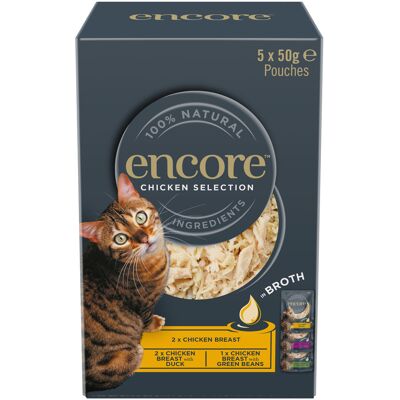 20x 50g Encore Cat Zakjes in Kippenbouillon selectie (3 soorten) Nat kattenvoer 20x 50g Encore Cat Zakjes in Kippenbouillon selectie (3 soorten) Nat kattenvoer