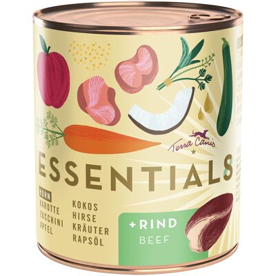 6x780g Terra Canis Essential 8+ Kip & Rund nat hondenvoer 6x780g Terra Canis Essential 8+ Kip & Rund nat hondenvoer