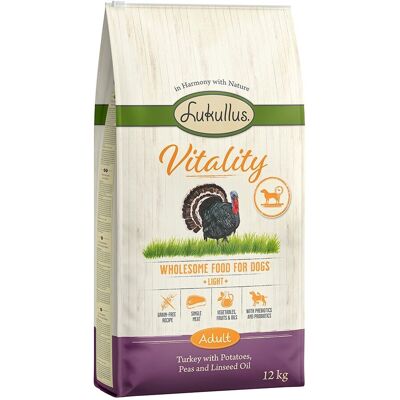 12kg Lukullus Vitality Light Graanvrij Honden Droogvoer 12kg Lukullus Vitality Light Graanvrij Honden Droogvoer