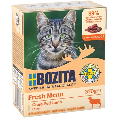24x370g stukjes in Saus met Lam Bozita Kattenvoer 24x370g stukjes in Saus met Lam Bozita Kattenvoer
