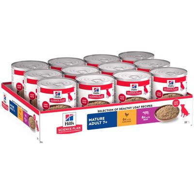 Hill's Science Plan Mature Adult - met Kip & Rund (12 x 370 g Hill's Science Plan Mature Adult - met Kip & Rund (12 x 370 g