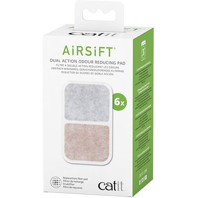 6 stuks Catit Airsift Dual Action Geurreductie pad 6-pack Kattenaccessoires 6 stuks Catit Airsift Dual Action Geurreductie pad 6-pack Kattenaccessoires