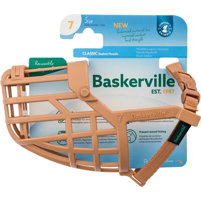 Baskerville Klassieke Muilkorf Beige Maat 7 Hond Baskerville Klassieke Muilkorf Beige Maat 7 Hond