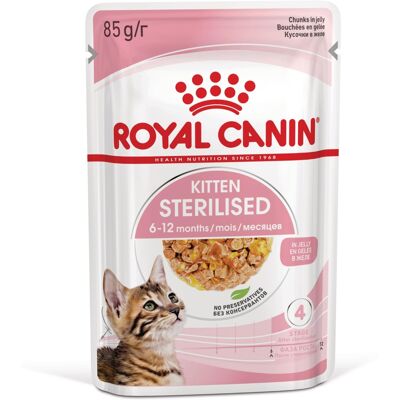 12x 85g Royal Canin FHN Kitten Sterilised in Jelly nat kattenvoer 12x 85g Royal Canin FHN Kitten Sterilised in Jelly nat kattenvoer