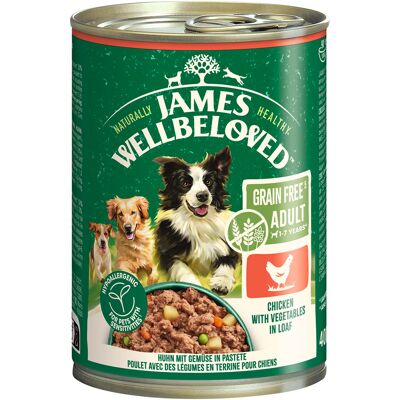 6x400g James Wellbeloved Adult Dog Grain Free Hypoallergenic Kip in Paté 6x400g James Wellbeloved Adult Dog Grain Free Hypoallergenic Kip in Paté