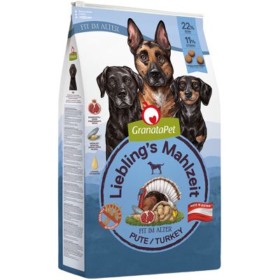 10kg GranataPet Senior Kalkoen Hondenvoer 10kg GranataPet Senior Kalkoen Hondenvoer