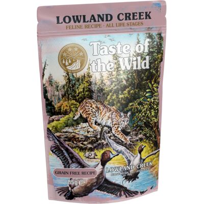 12x 85g Taste of the Wild Lowland Creek met kalkoen natvoer voor katten 12x 85g Taste of the Wild Lowland Creek met kalkoen natvoer voor katten