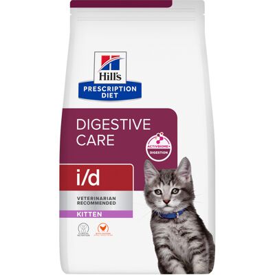 1,5kg Hill's Prescription Diet i/d Digestive Care Kitten Kip droogvoer voor katten 1,5kg Hill's Prescription Diet i/d Digestive Care Kitten Kip droogvoer voor katten