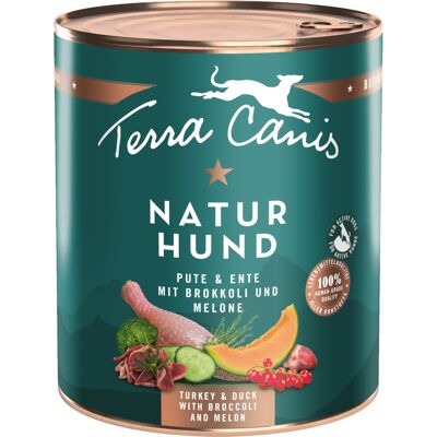6x 800g Terra Canis natural dog kalkoen & eend met broccoli & meloen natvoer voor honden 6x 800g Terra Canis natural dog kalkoen & eend met broccoli & meloen natvoer voor honden