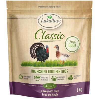 Lukullus Classic Kalkoen & Eend - Voordeelpakket: 5 x 1 kg Nieuw Receptuur Lukullus Classic Kalkoen & Eend - Voordeelpakket: 5 x 1 kg Nieuw Receptuur