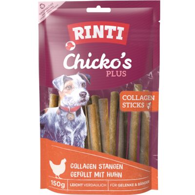 Voordeelpakket: 3x150 g RINTI Chicko's Plus Collageensticks Hondensnacks Voordeelpakket: 3x150 g RINTI Chicko's Plus Collageensticks Hondensnacks