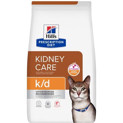 3 kg Hill's Prescription Diet k/d Kidney Care met zalm droogvoer voor katten 3 kg Hill's Prescription Diet k/d Kidney Care met zalm droogvoer voor katten