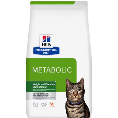 1,5 kg Metabolic Gewichts- & Diabetesmanagement met Kip Hill's Prescription Diet Kattenvoer droog 1,5 kg Metabolic Gewichts- & Diabetesmanagement met Kip Hill's Prescription Diet Kattenvoer droog