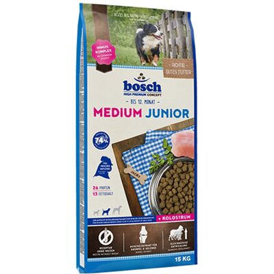 15kg bosch Medium Junior Hondenvoer 15kg bosch Medium Junior Hondenvoer