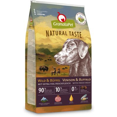 GranataPet Natural Taste Droogvoer Wild & Buffel Hondenvoer - 12 kg GranataPet Natural Taste Droogvoer Wild & Buffel Hondenvoer - 12 kg