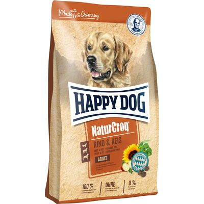 15kg Rund & Rijst Happy Dog NaturCroq Hondenvoer 15kg Rund & Rijst Happy Dog NaturCroq Hondenvoer