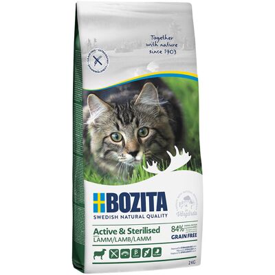 2kg Grainfree Active & Sterilised Lam Bozita Kattenvoer 2kg Grainfree Active & Sterilised Lam Bozita Kattenvoer