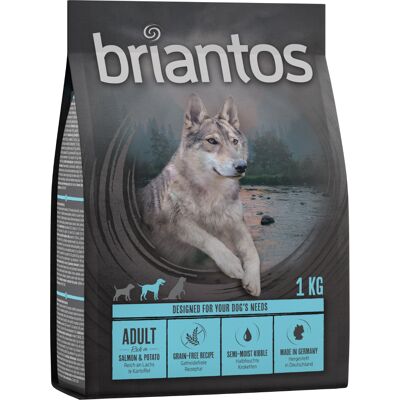 4x1kg Adult Zalm & Aardappel Briantos Hondenvoer droog 4x1kg Adult Zalm & Aardappel Briantos Hondenvoer droog