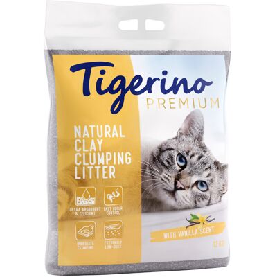 2x12kg Tigerino Premium Kattenbakvulling - Vanillegeur 2x12kg Tigerino Premium Kattenbakvulling - Vanillegeur