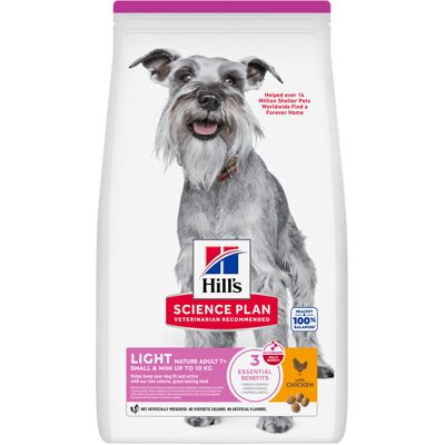 2,5kg Mature Adult Light Small & Mini met Kip Hill's Science Plan Hondenvoer 2,5kg Mature Adult Light Small & Mini met Kip Hill's Science Plan Hondenvoer