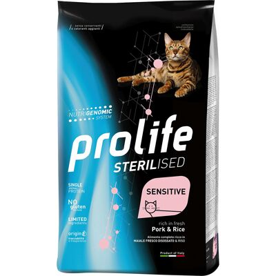 7kg Kat Sensitive Gesteriliseerd Varkensvlees & Rijst Prolife 7kg Kat Sensitive Gesteriliseerd Varkensvlees & Rijst Prolife