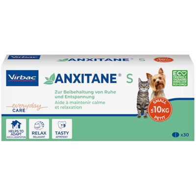 30 tabletten Virbac Anxitane S voor katten en honden 30 tabletten Virbac Anxitane S voor katten en honden