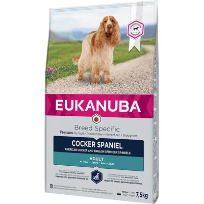 7,5kg Cocker Spaniel Eukanuba Breed Specific Hondenvoer 7,5kg Cocker Spaniel Eukanuba Breed Specific Hondenvoer