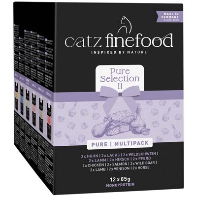 catz finefood Puur Multipak Maaltijdzakjes 12 x 80/85 g Kattenvoer - Multipak 2 catz finefood Puur Multipak Maaltijdzakjes 12 x 80/85 g Kattenvoer - Multipak 2