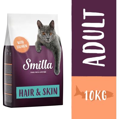 10kg Smilla Hair & Skin met Zalm Katten Droogvoer 10kg Smilla Hair & Skin met Zalm Katten Droogvoer