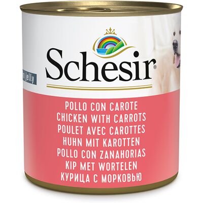 Schesir Kip met Wortelen 6x 285g Schesir Kip met Wortelen 6x 285g