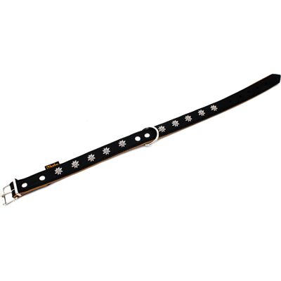 Heim Halsband Edelweiß 60cm Halsomvang B25mm zwart/beige Hond Heim Halsband Edelweiß 60cm Halsomvang B25mm zwart/beige Hond