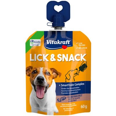 16x60g Leverworst Vitakraft Lick & Snack SmartTrain Complex Hondensnacks 16x60g Leverworst Vitakraft Lick & Snack SmartTrain Complex Hondensnacks