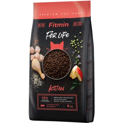 8kg Fitmin Cat For Life Kitten met Kip Droog Kattenvoer 8kg Fitmin Cat For Life Kitten met Kip Droog Kattenvoer
