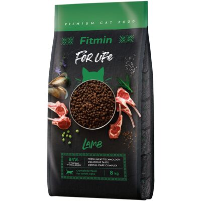 8kg Fitmin Cat For Life Adult met lam droog kattenvoer 8kg Fitmin Cat For Life Adult met lam droog kattenvoer
