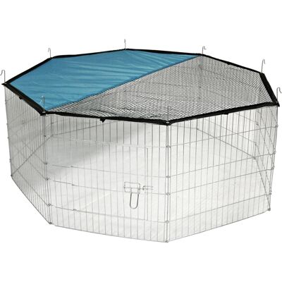 Kerbl Pet Konijnenren 8-hoekig met Zonwering L57xH56cm Kerbl Pet Konijnenren 8-hoekig met Zonwering L57xH56cm